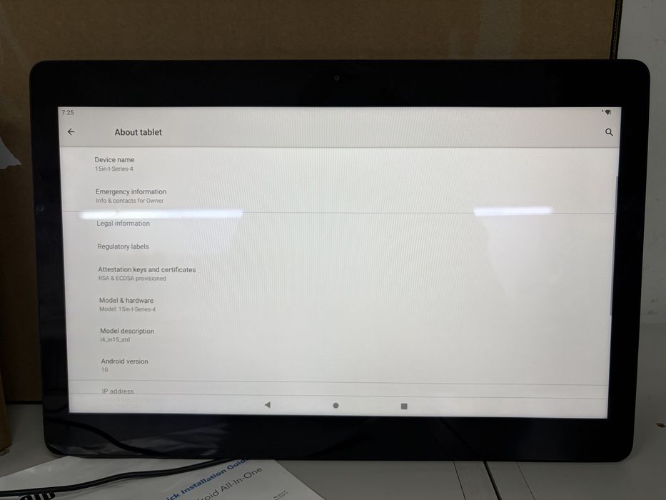 Elo I-Series 4 Value 15,6" All-in-One Android POS Touchscreen | Como Novo