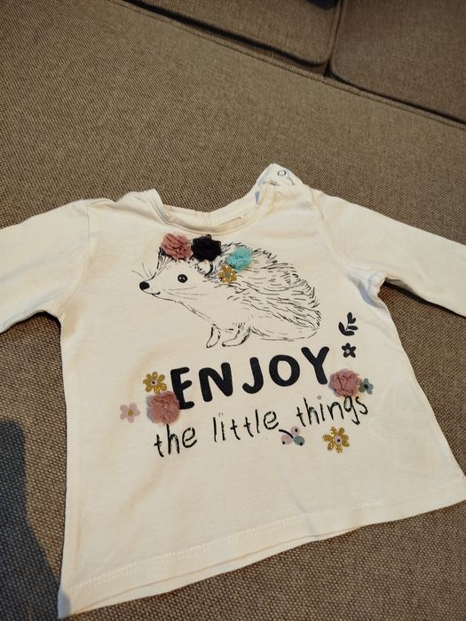 Biała bluzeczka jeż SMYK