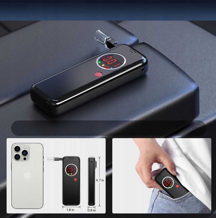 Alkomat Cyfrowy Precyzyjny + 6 ustników Hikey