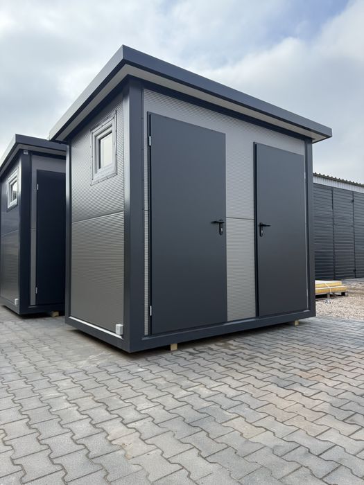 Kontener sanitarny łazienka wc kibel pawilon budowlany socjalny