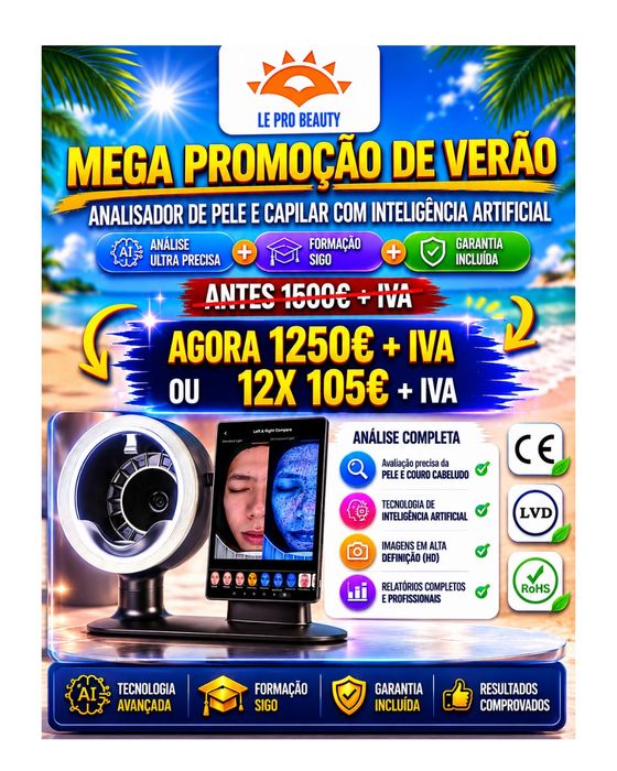 Skin Analyser IA ( Analisador de pele com IA) + Formação SIGO