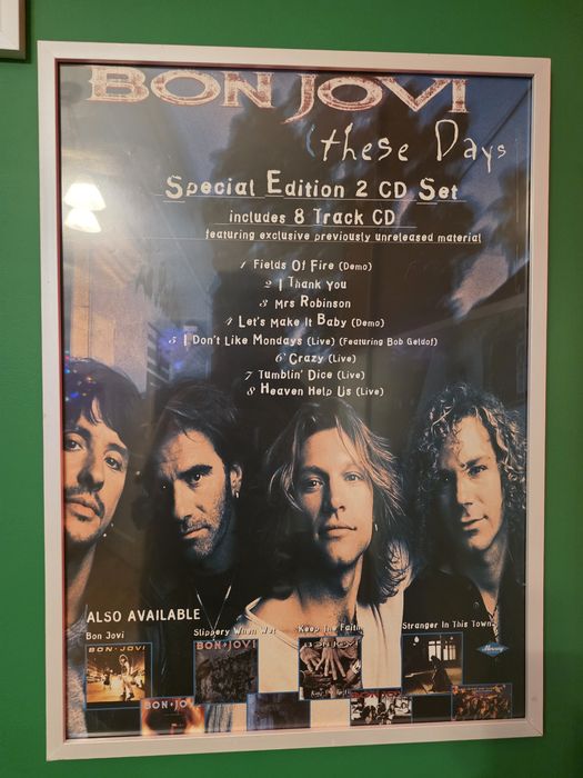 Rzadki plakat Bon Jovi These Days