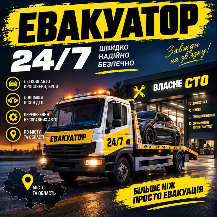 Евакуатор 24/7 Эвакуатор
