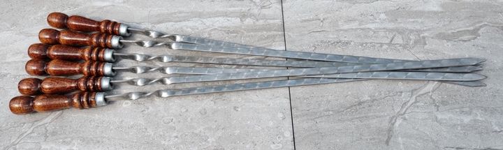 Шампури  75см з деревянною ручкою. Ручна робота