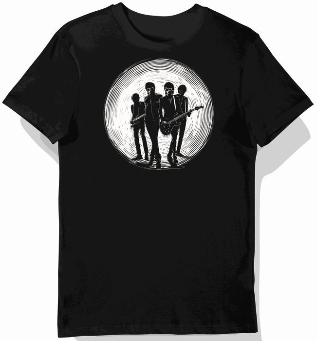 Koszulka męska czarna z grafiką zespołu The Rolling Stones XL