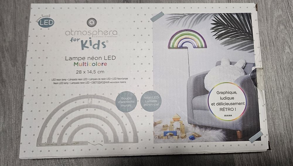 Candeeiro parede arco Íris