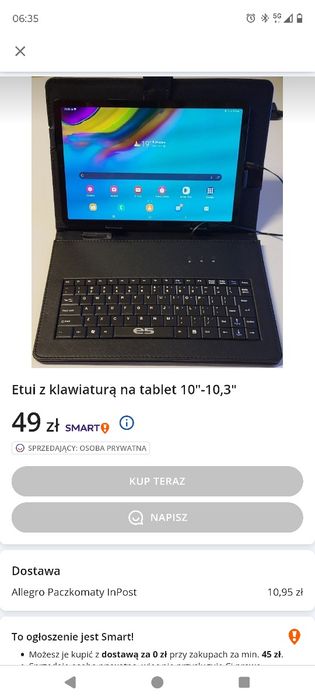 Etui Z klawiaturą na tablet