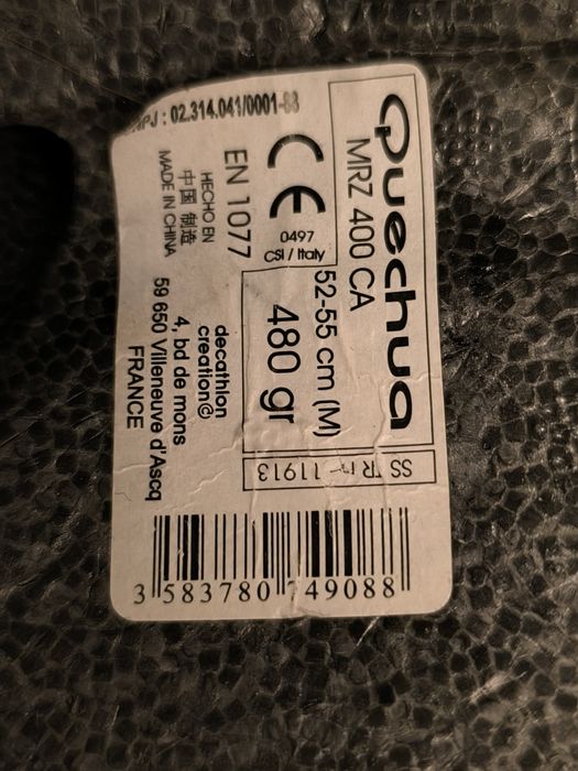 Kask na narty łyżwy dla dziecka. Roz 52-55