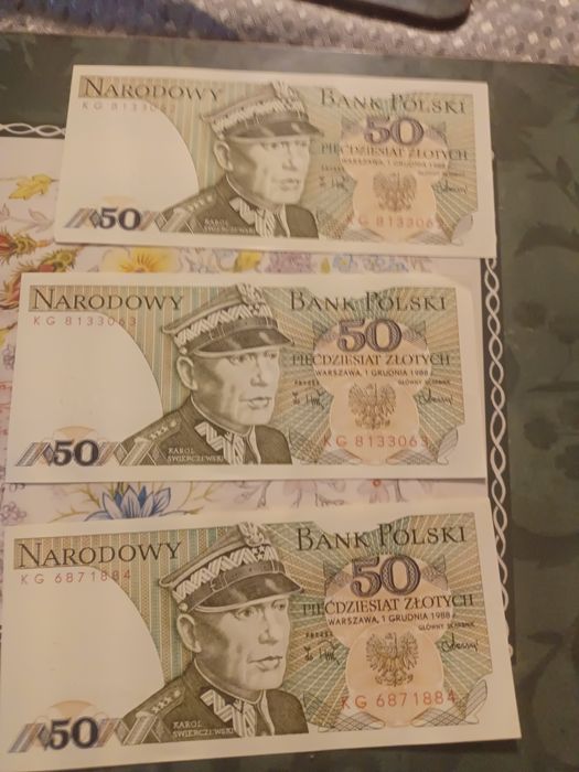 50zł z 1988 roku z oryginalnym podpisem NBP
