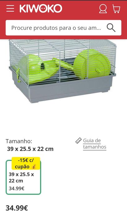 Gaiola para hamster