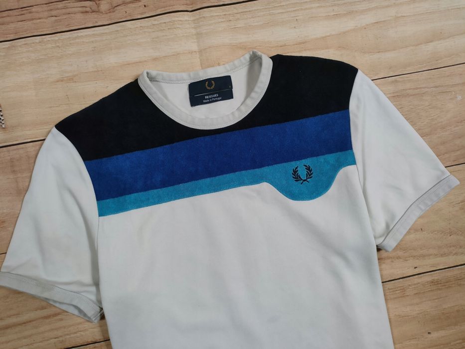 FRED PERRY Koszulka T-Shirt Męska Logowana r. S