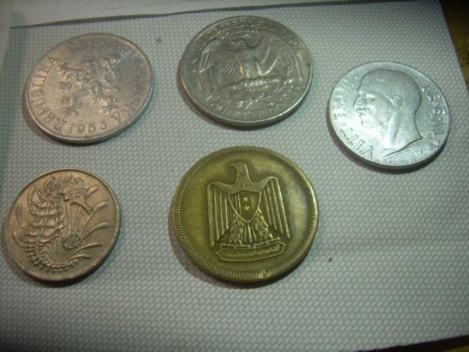 Zestaw monet numizmatyka świat