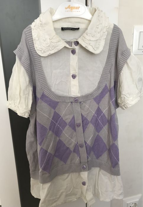 Блузка желеткою