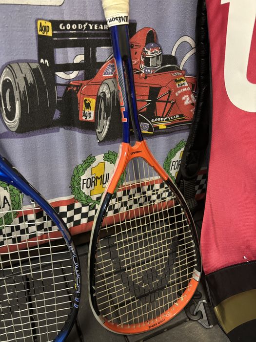 Saco de tenis e 2 raquetes de tenis, mais 1 squach