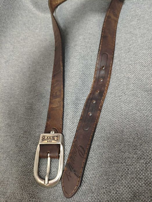 Levis 501 старий levi strauss колекційний шкіряний ремінь коричневий