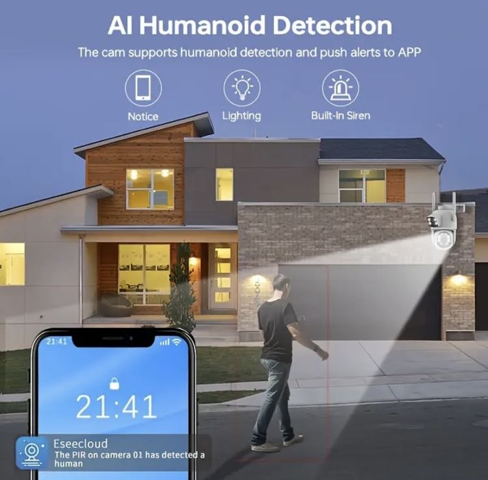 Вулична wi-fi камера відеоспостереження PTZ