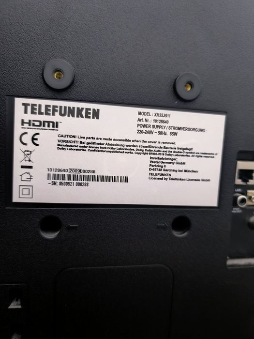 Телевізор Telefunken  SMART TV 32" HD
