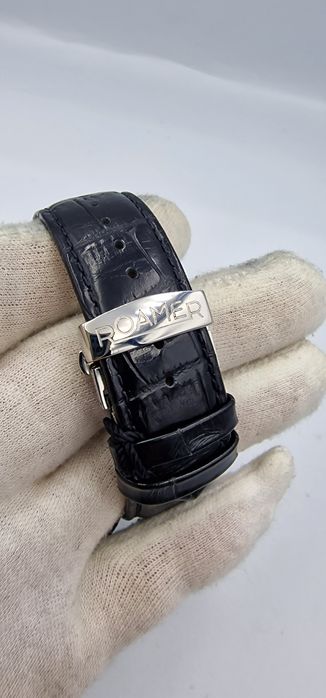 Roamer Rockshell Mark III Chrono - szafir, skóra,  Swiss Made