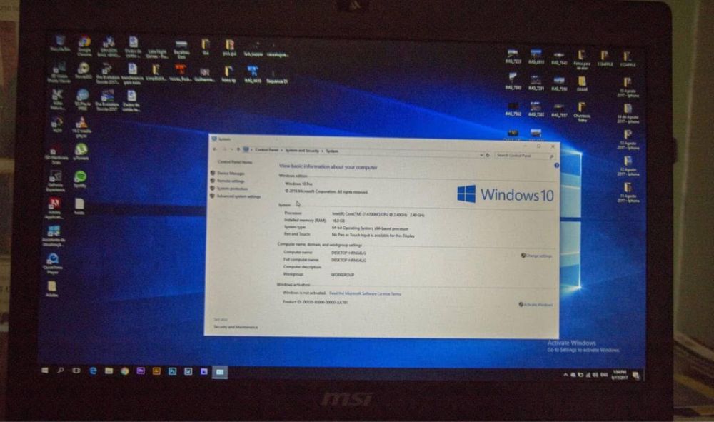 Portátil MSI GS70 17”