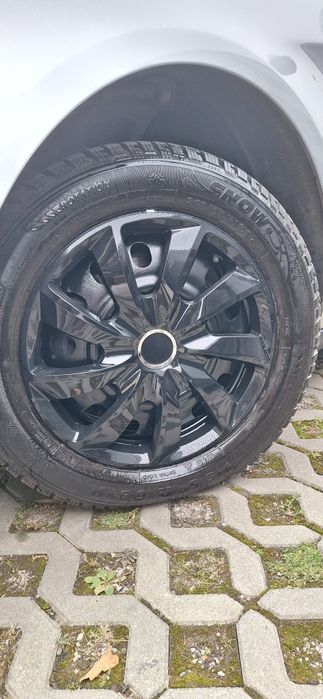 Komplet opon 215/55/16 +felgi 5x100 +kołpaki  do Citroen Jumpy,Peugot