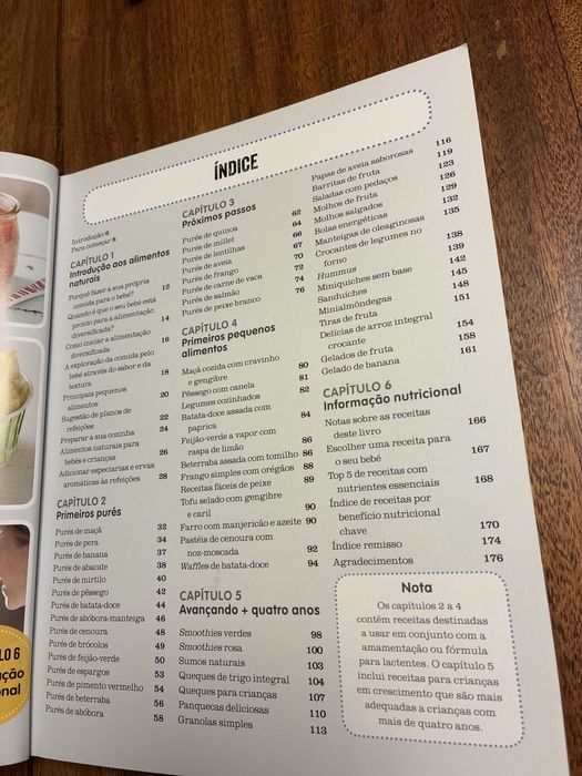 Livro de receitas Alimentacao natural para bebes