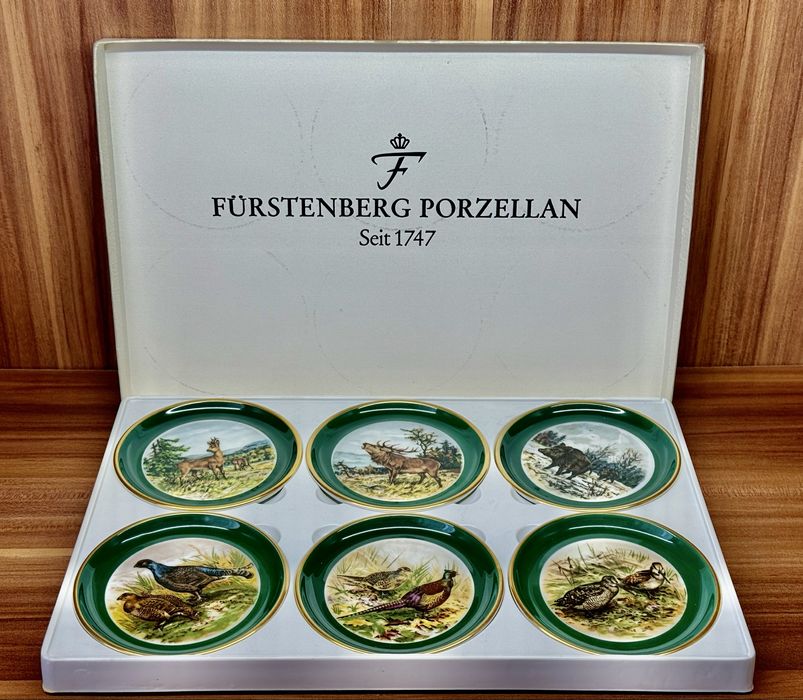 Коллекционные фарфоровые тарелки Fürstenberg Porzellan GDR Германия