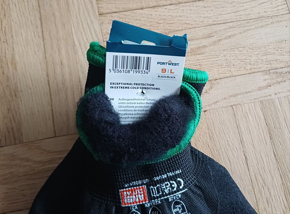 Rękawice robocze ocieplane, rozmiar 9