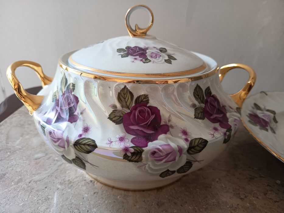 Conjunto terrina e prato Decoporce
