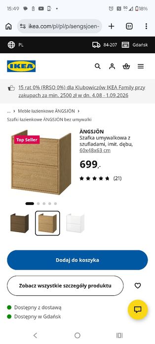 Szafka łazienkowa Ikea