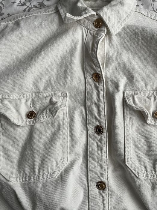 Kurtka jeansowa biała