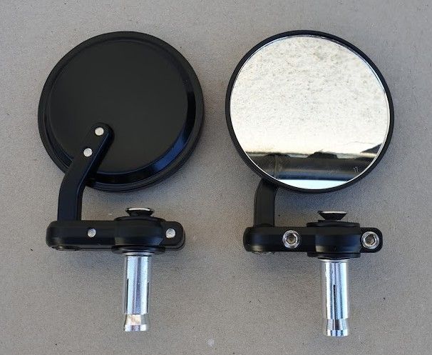 Espelhos Universais para Extremo do Guiador Café Racer