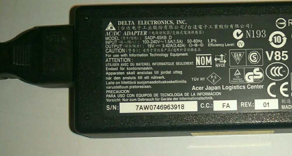 Computador portátil ACER ASPIRE (em peças)