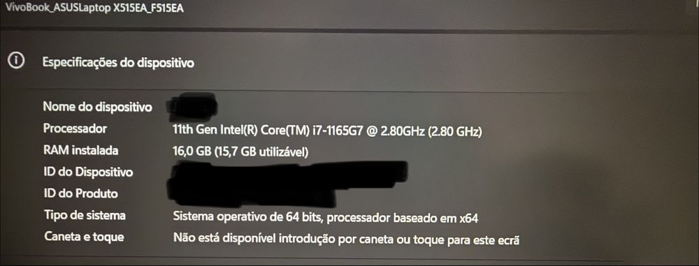 Computador Portátil ASUS