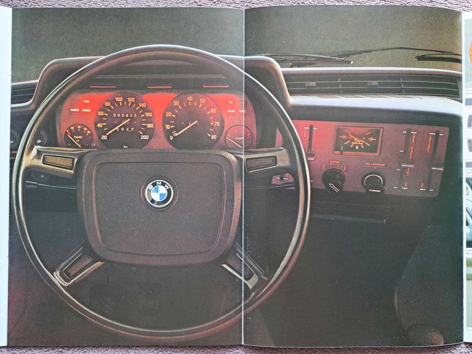 BMW 3 E21 - 1975 ( 316, 318, 320, 320i ) prospekt 51 lat ! 32 strony, stan BDB-