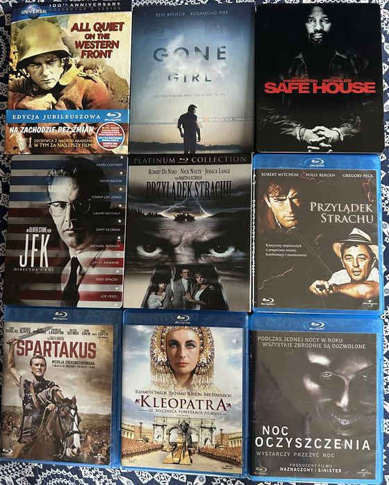 Filmy blu ray, 33 sztuki