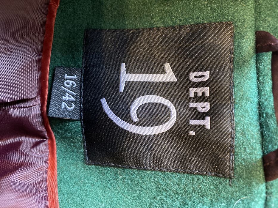 Płaszcz damski butelkowa zieleń stan idealny