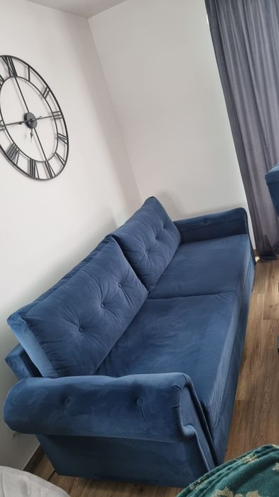 Sofa z uszakiem granat