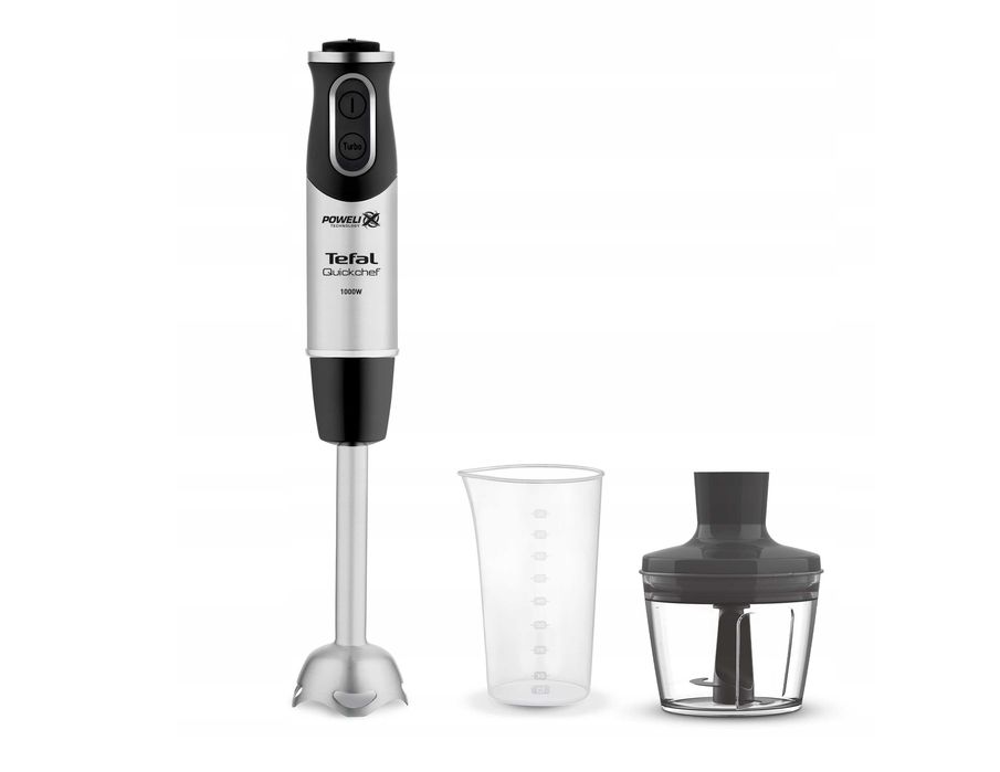 NOWY 2w1 Blender ręczny TEFAL Stalowe ostrza 1000 W