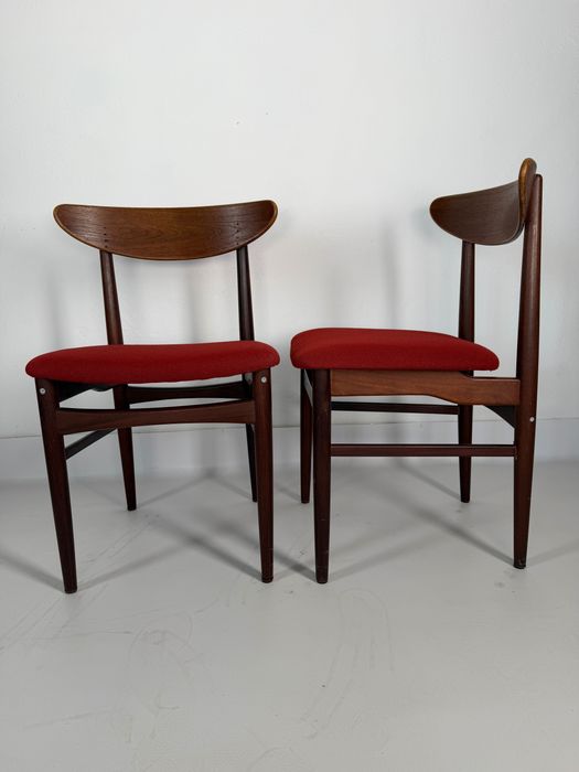 Para duńskich krzeseł z teaku | Danish Design | lata 60.