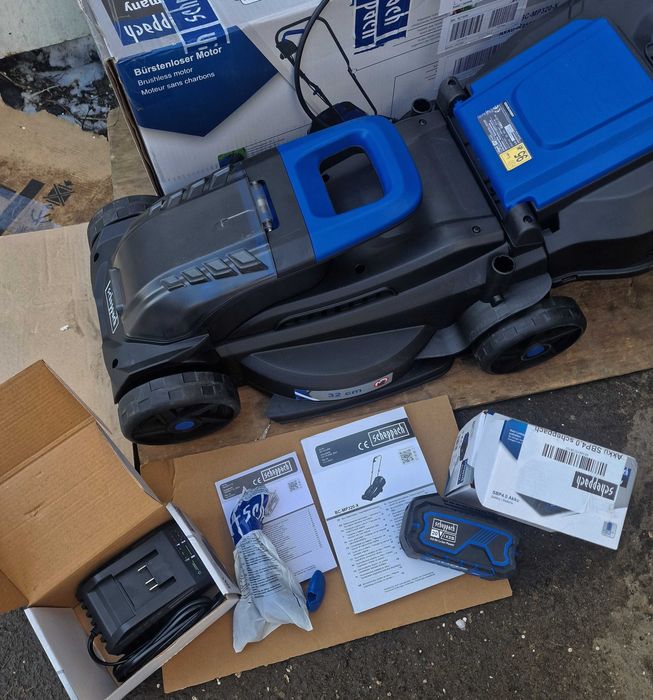 Акумуляторна газонокосарка, косарка Scheppach BC-MP320- X (з Німеччини