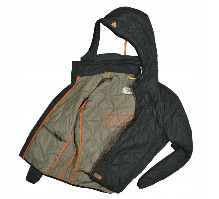 Camel Active Męska Ocieplana Pikowana Kurtka Khaki 48