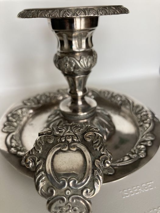 Palmatoria em prata lisboa coroa