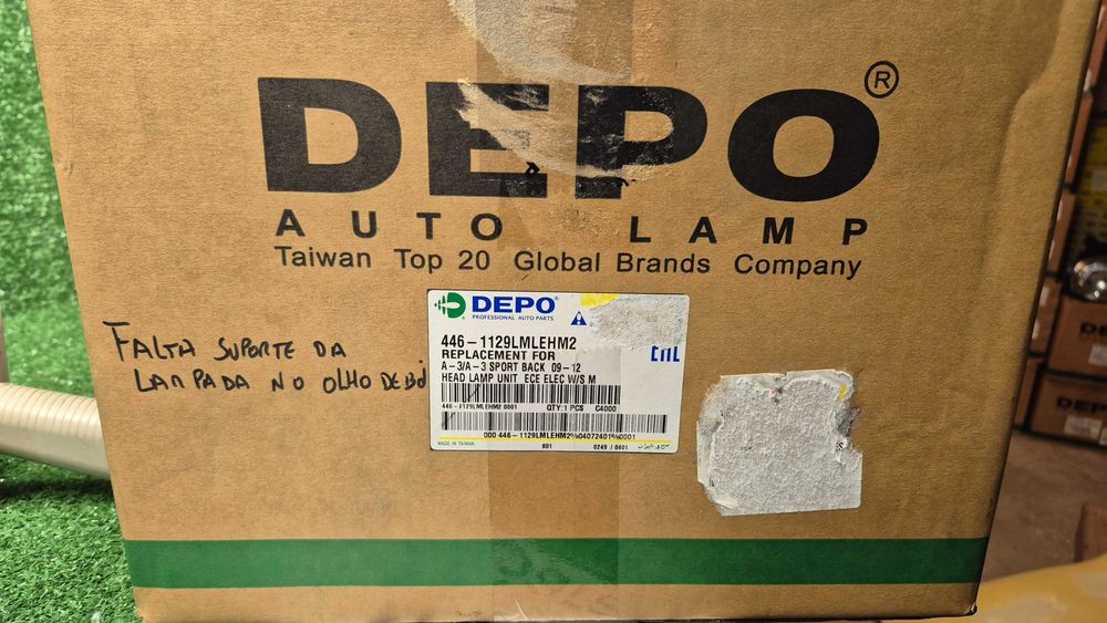 Otica Farol Esquerdo Bi-Xenon LED Audi A3 8P 8PA 8P7 2008 a 2013 Ref. 446-1129LMLEHM2 NOVO DEPO