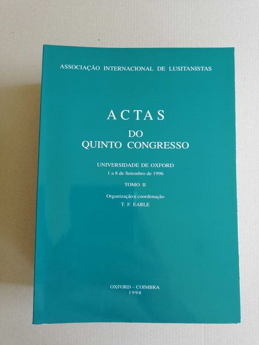 Actas do Quinto Congresso da Associação Internacional de Lusitanistas