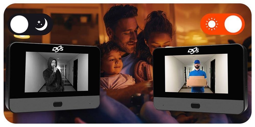 DVS-VDV165MS-T wizjer elektroniczny WiFi 2Mpx 4,3" audio aplikacja Tuya Smart