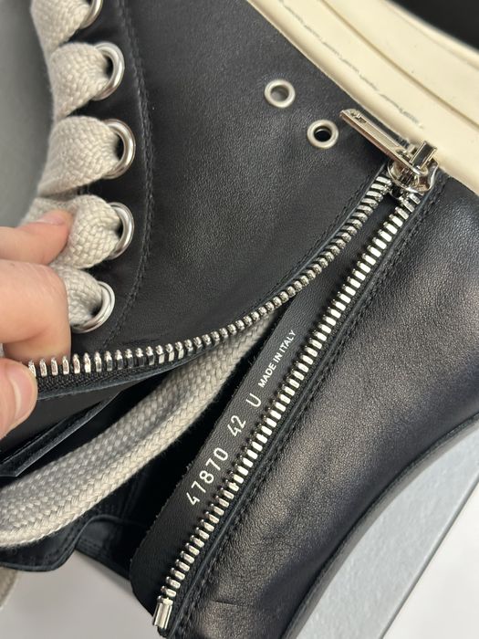 Rick Owens Ramones Leather Jumbo Lace Opium Archive кеды кеди кросівки