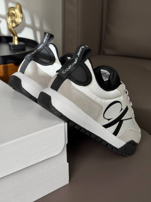 Чоловічі кросівки кельвін кляйн Calvin Klein GTX Light Grey White