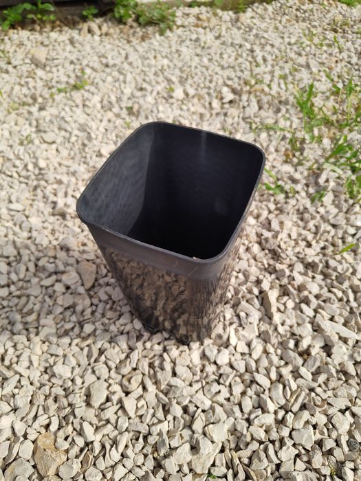 Vasos pretos de plástico 2L