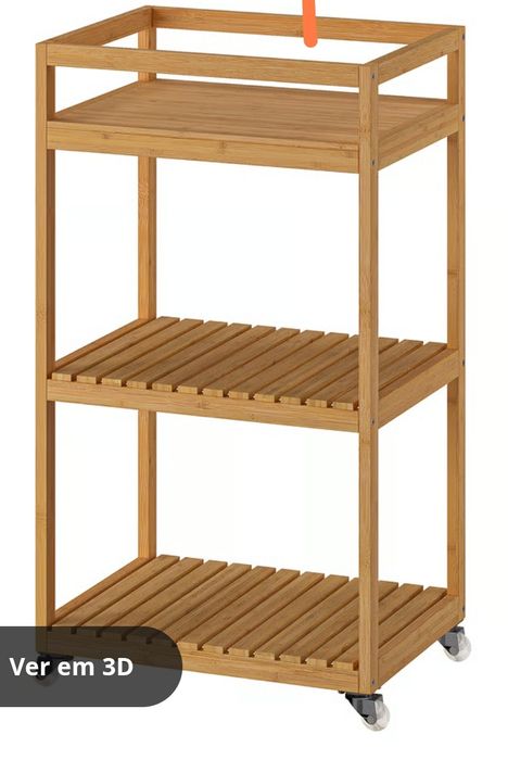 Móvel apoio casa de banho c/ rodas