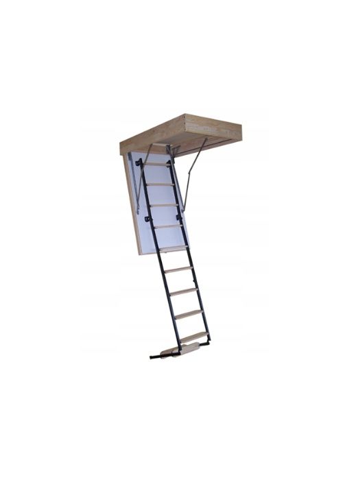 Schody strychowe ocieplane Termo metalowo-drewniane 70x100 gr. 53mm